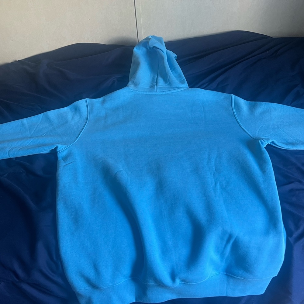 Adidas Blue Sweatshirt Hoodie - Picture 2 of 3